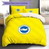 Brighton & Hove Albion Pattern Bedding Quilt Set Home Decoration Gift (1 * Duvet Cover + 2 * Pillowcase Without Core)