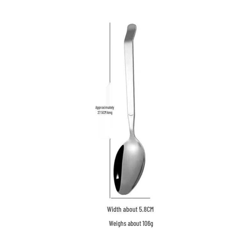 ZISIZ Stainless Steel Pointed Serving Spoon