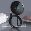 Magnetyczna Bezprzewodowa Ładowarka do Telefonu Wyświetlacz Mocy i Temperatury Inteligentne Ładowarki Dla Magsafe iPhone 16 15 14 13 12 Pro Max Szybkie Ładowanie
