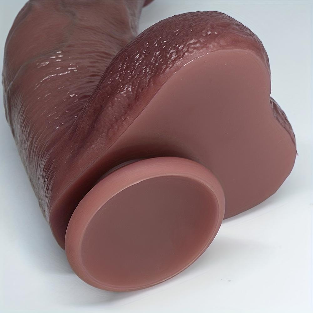 10.6 Inch Extra Large Thick Silicone Dildo with Suction Cup – Hands-Free Adult Toy for Women & Couples, Includes Privacy Storage Bag