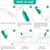 VC Large Personal Hygiene Cleaning Bottle Portable Rechargeable Electric Handheld Travel Bidet Washable PP+EVA