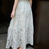 Lanseer New Chinese Style Embroidered A-Line Skirt