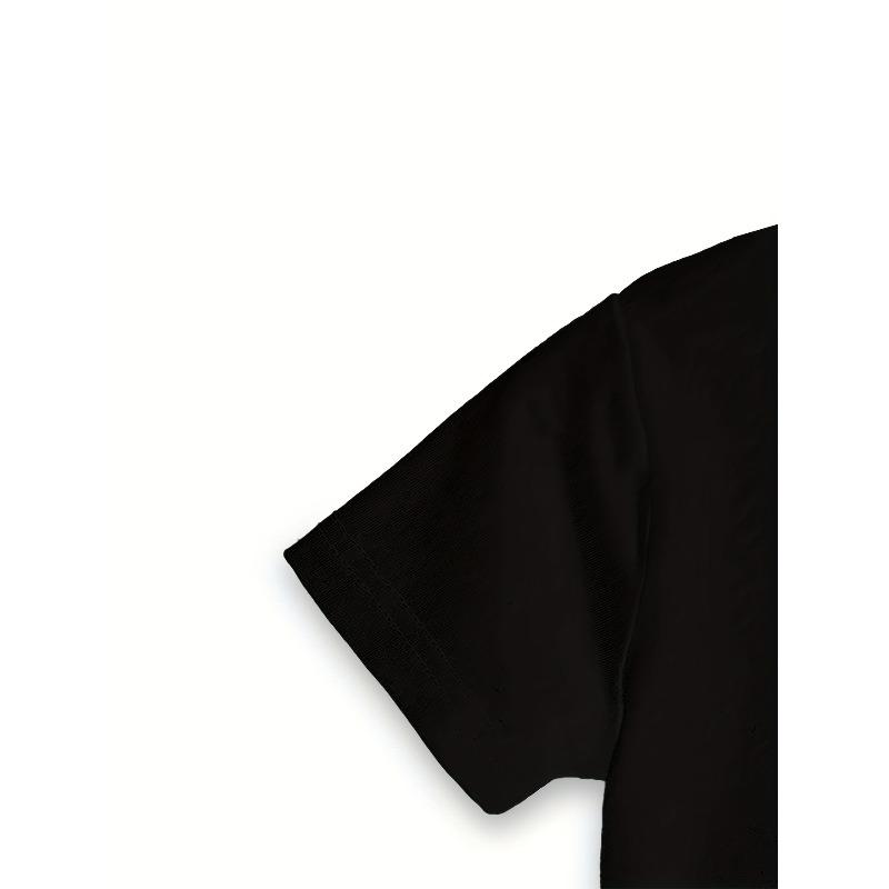 Tallas europeas Diseño único Novedoso Serie Deportiva Creativa Estampado Camiseta de Manga Corta de Alta Gama para Primavera, Verano y Otoño, Cuello Redondo, Manga Media,