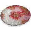 Large Round Glass Serving Red and by Sairan J-Kitchens Plate, 25cm, Gold,