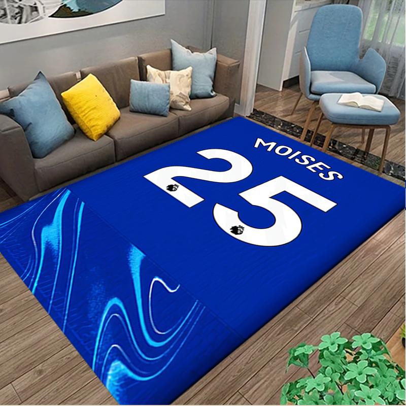 1pc Chelsea FC Printed Chair Rug for Home Office Use, Living Room Kitchen Game Room Area Carpet