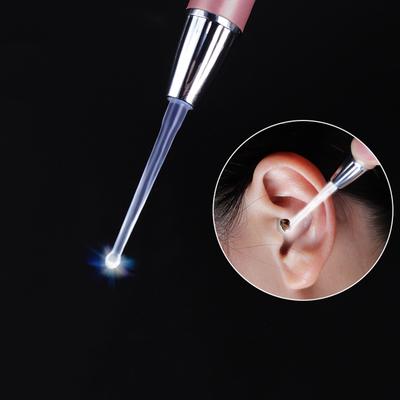 Dětský čistič uší Lžíce LED bleskové světlo Sběračka kyret na ušní vosk Vizuální Dětské Náušníček Eer Wax Dig Odstraňovač ušního nosu Nová pinzeta