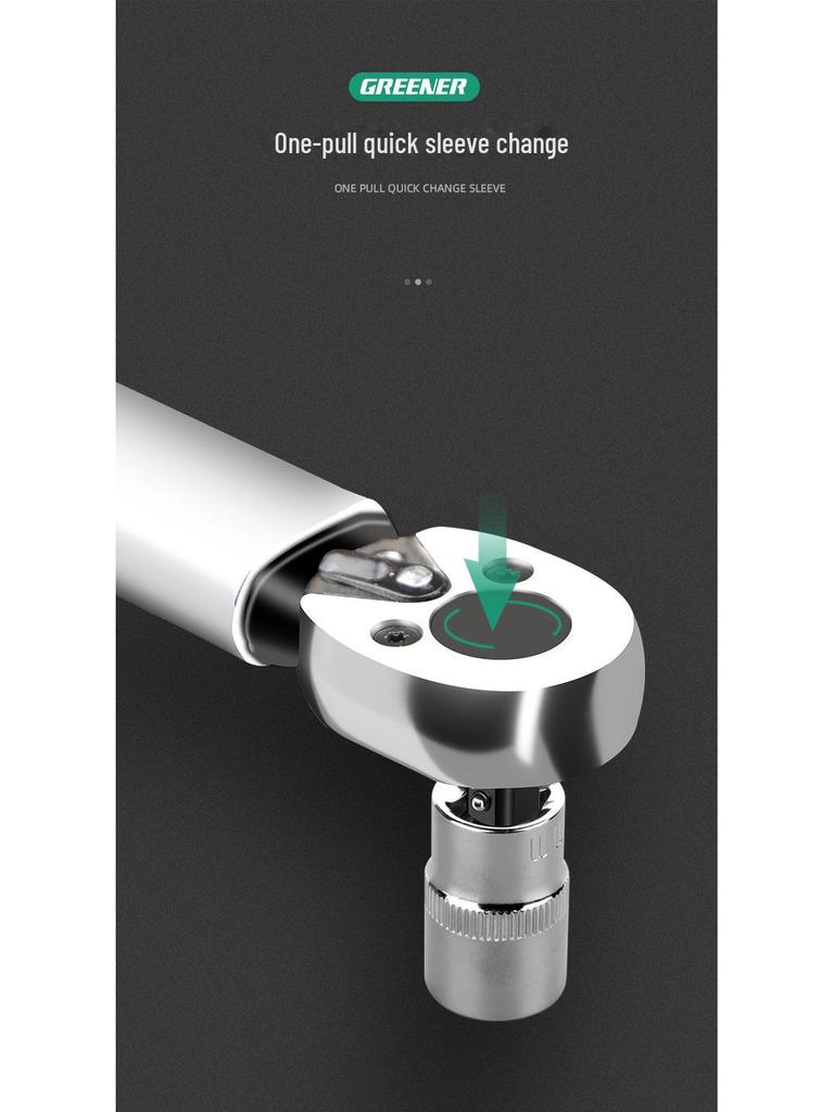 Green Forest High-Precision Adjustable Torque Wrench for Auto Repair and Spark Plug Installation