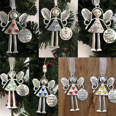 Crazy Beautiful Friends Forever-Angel Ornament,Friend Christmas Angel Ornament