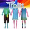 Cute Fantasy Trolls Cosplay Costume Poppy Dress Anime Halloween Stage Outfit