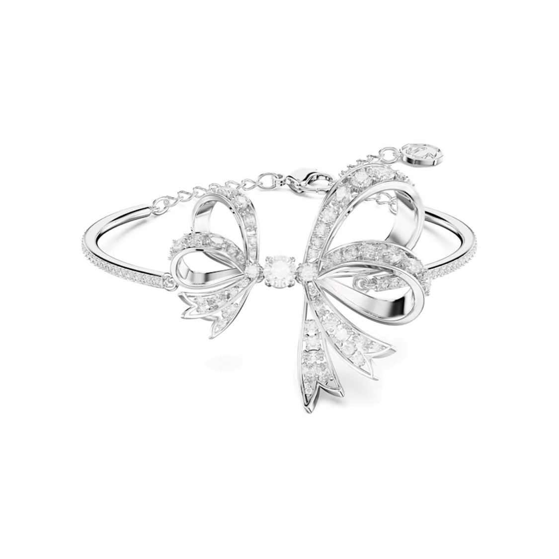 

Swarovski Volta Fashion Versatile Casual Bow Rhodium-Plated Bracelet Women bracelet 5647563 Box (Random Color)