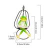 Harz Frosch Skulptur Lesender Frosch Ornament Verspielte Hängematte Stuhl Lesender Frosch Statue Niedliche Grüne Figur Für Innen Außen