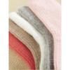 1pair Thick and Warm Cashmere Socks Pleated Vertical Strips Socks Autumn Solid Color Winter Warm Socks for Women