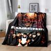 1pc Rammstein-Inspired Home Decor: Cozy Flannel Blanket, Perfect Gift for Bedroom, Living Room, Travel, Camping, Car, Beach, Office Naps, Ideal Sofa T