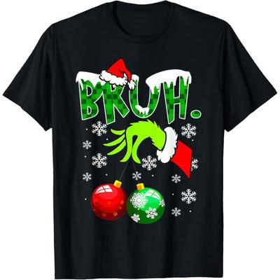 Bruh Kerstshirt Kinderen Kerstmis Tieners Jongens Grappig Kerst T-shirt