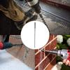 5pcs Cross-Type Double Thread Impact Drill Bits Carbide Tip Concrete Drill Bit Kit  For Concrete