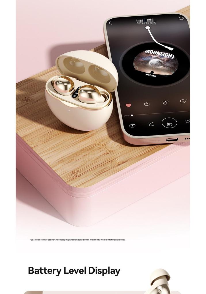 New Mini Bean-Shaped True Wireless Bluetooth Earbuds - Long Standby, High-Quality In-Ear Earphones
