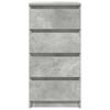 Sideboard Concrete Grey 37.5 x 35 x 76 cm Particleboard