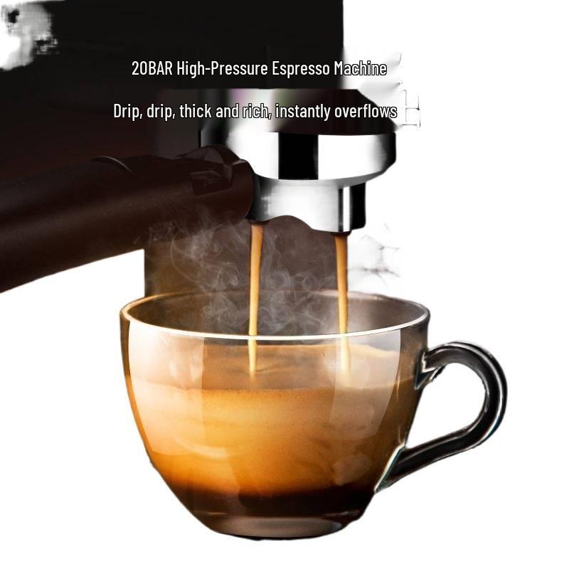 Compact Espresso Machine with Milk Frother for Home & Office