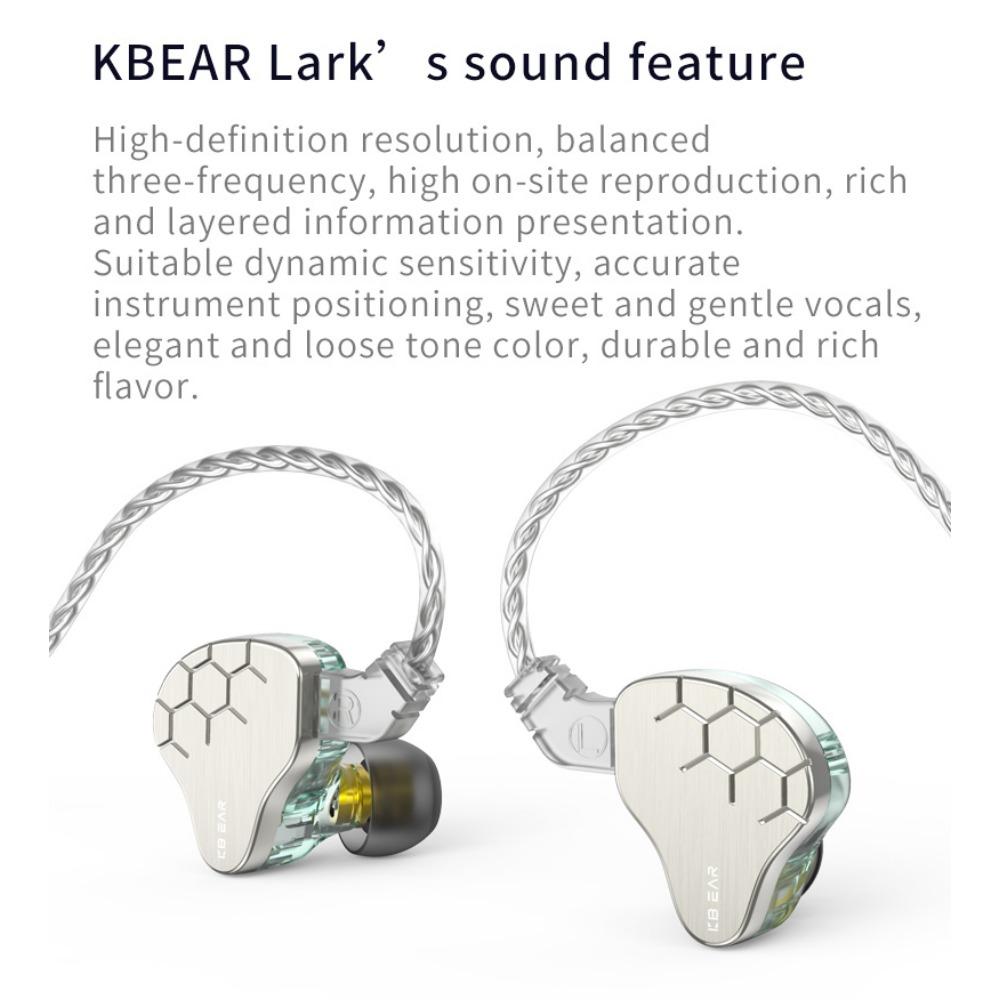 KBEAR Lark Circle Iron K Song Line – casque de surveillance de la fièvre, hi-fi, écouteurs d'écoute dans l'oreille
