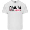 Mum of Three Boys Funny Mothers Day Unisexs Light Cotton TShirt