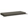 2 Piece Bench Cushions SOEST 100percent  Polyester Gray 120 X 50 X 8 Cm