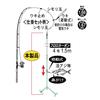 Gamakatsu Aori Squid Rig Haneage Type (Step Catch) 42459 L Green