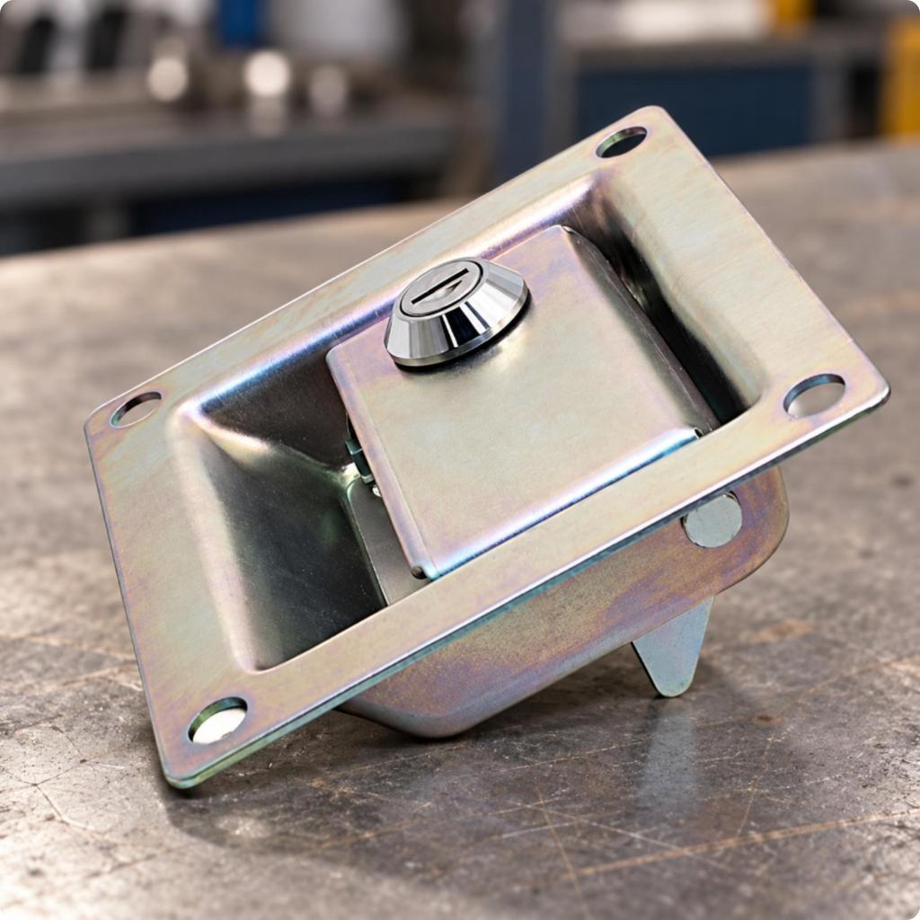 Recessed Hook-Type Collision Lock Flush-Mounted Keyed Hook with Mounting