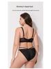European-American Plus Size Lingerie Set: Anti-Sagging Push-Up, Full Cup Bra for a Slimmer Look