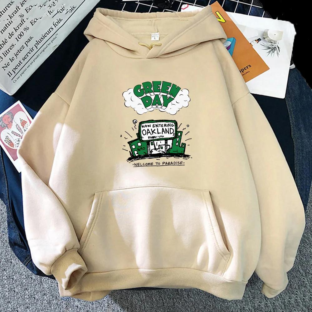G-green Day Music Rock Band Oversized Hoodie MEN Harajuku Graffiti Long-sleeved Sweatshirt Heavy Mental Casual Print