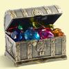 Diving Gems Pool Toys Diving Treasure Set Pirate Chest with 12 Gemstones Pool Training Toys for Kids Floating Sinking Swim Game