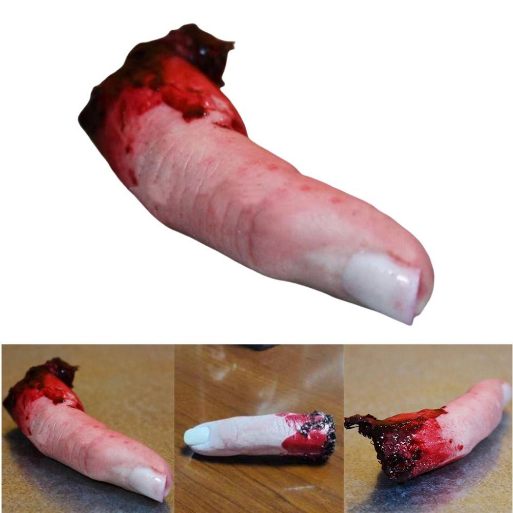 Bloody Effect Bloody Finger Prop Realistic Design Horror Decor Severed Finger Prop Halloween