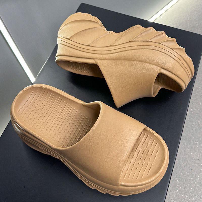 

Модные женские тапочки, Женские летние тапочки для улицы, Женские новые тапочки на толстой подошве из ЭВА, Домашние сандалии на мягкой подошве, Сандалии 40-41 шоколадный