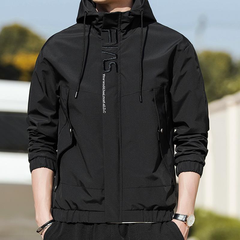 Coat Men's Spring and Autumn Casual Men's Top Autumn New Tooling Clothes Trendy Men's Jacket