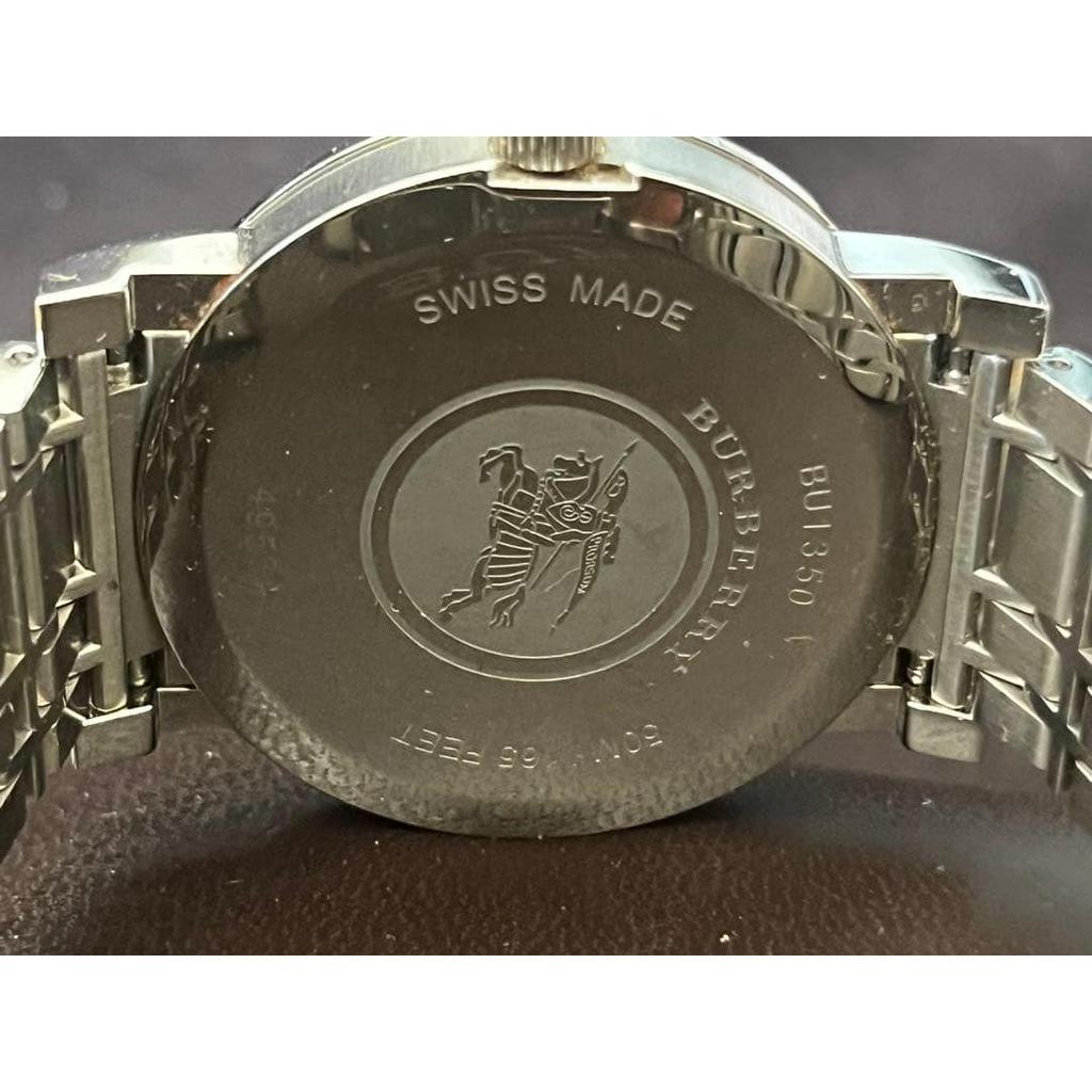 Used BURBERRY Watch Body Silver Quartz BU1350
