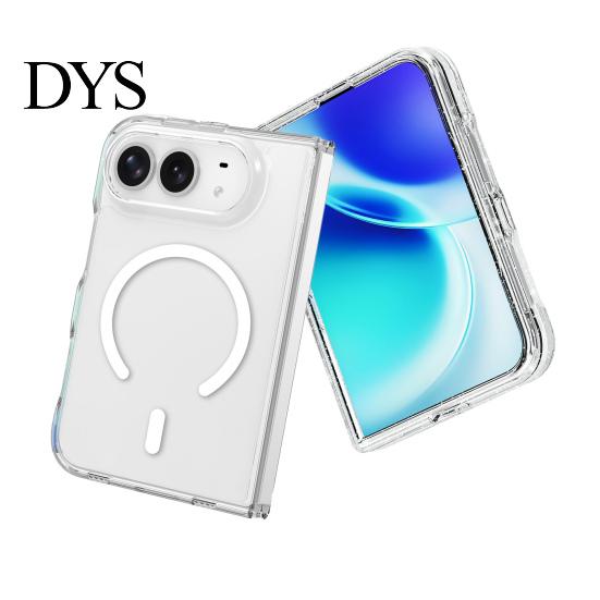 Ultra-thin Phone Protector Magnetic Slim Protective Case for IPhoneDuo 2026, Clear Anti-yellowing Acrylic Cover Soft Touch Grip with Non-slip