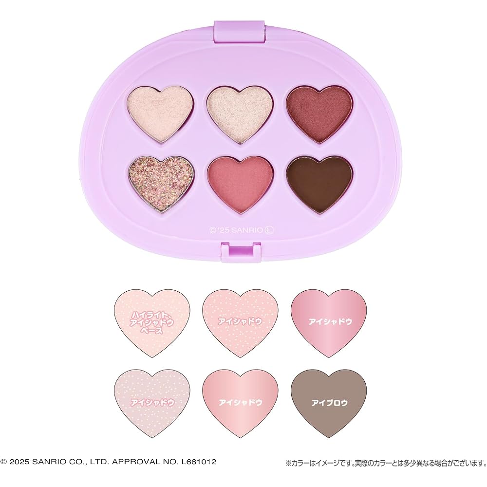 Shobido Koseido Sanrio Kuromi Multi Palette 6 Colors Pink Purple Limited Edition Original Illustration