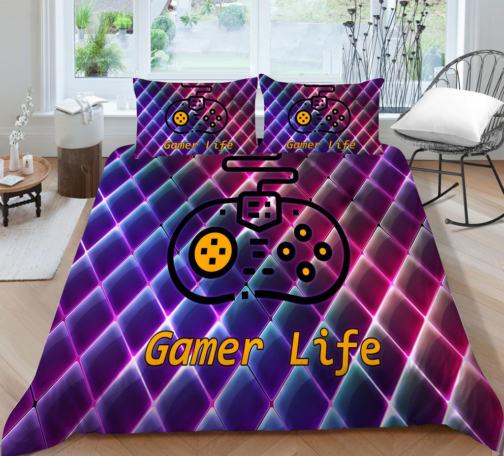 Game Mouse Zestaw pościeli domowej Poszwa na kołdrę i poszewka na poduszkę Sypialnia Pościel domowa Pełnowymiarowa zmywalna Wygodna poszewka na kołdrę Poszewka na poduszkę