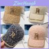 Water Drip Letter Baseball Cap With Rhinestones For Winter Warmth And Style