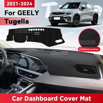For GEELY TUGELLA 2021-2024 Car Dashboard Cover Mat Sun Shade Pad Avoid Light Mat Instrument Desk Carpet Protection Accessories