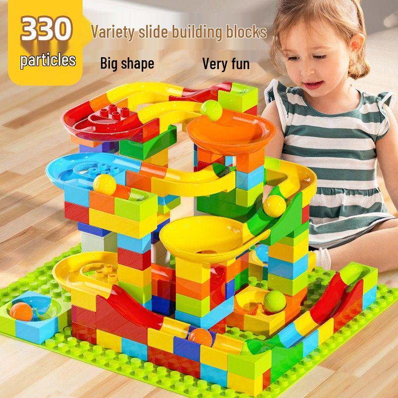 Large Particle Building Blocks for 3-6 Year Olds - Compatible with Lego, DIY Educational Toy Set for Early Childhood Development