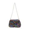 Borsa da Donna Paillettes Colore a Contrasto Attraente Borsa da Sottobraccio Stile Cool Catena Tendenza Moda Versatile Borsa a Spalla Regalo per Donna