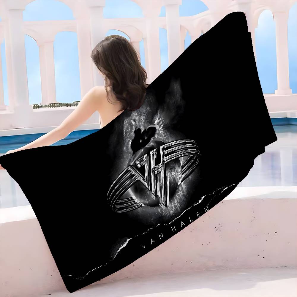 V-Van-Halen Band Microfiber Blanket Quick Drying Beach Towels Oversized Printing Super Absorbent Pool Towel Blanket