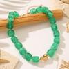 Retro European-American Layered Necklace with Colorful Acrylic Beads