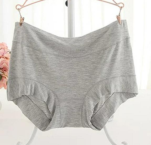 

Женские бесшовные трусики модал большого размера с высокой посадкой - Мягкие, дышащие, прохладные на ощупь из ледяного шелка M (40-50 kg)