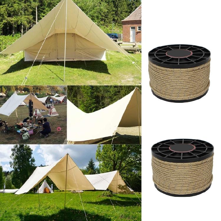 Reflective Tent Guy Rope, 4mm Tent Guy Line Tent Camping Rope Guide Rope for Outdoor Camping Hiking Awning Tarp Tents