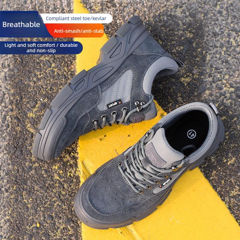 Anti smash Safety work shoes with steel toe industrial non-slip work shoes for women men construction lightweight safety boots