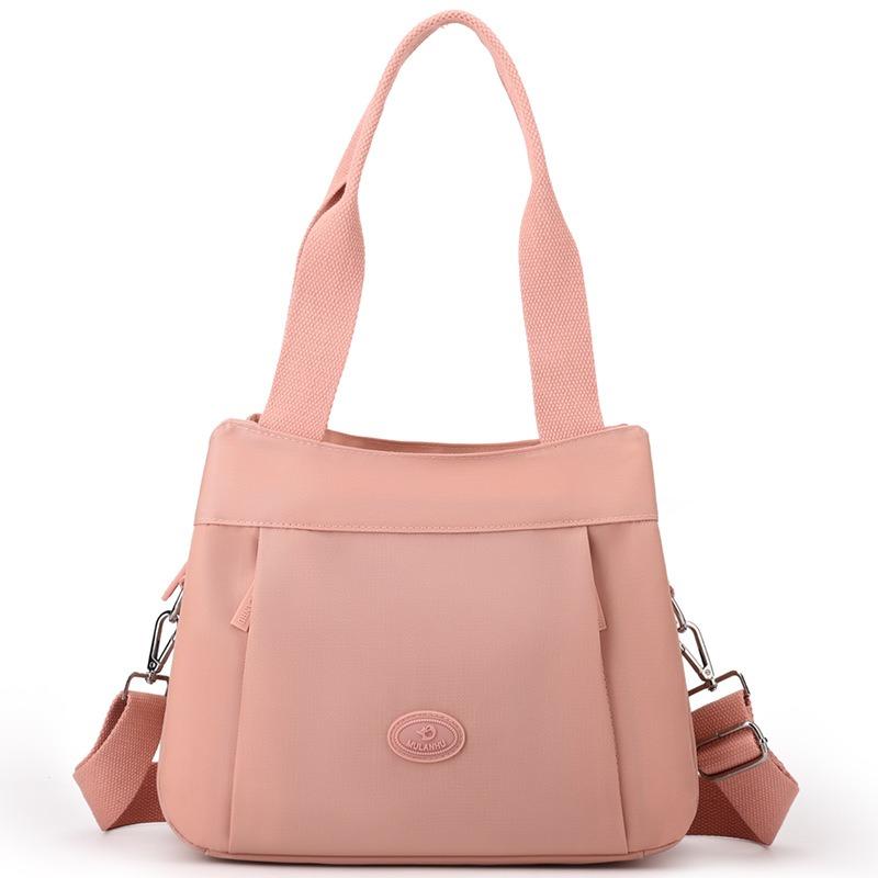 

Женская сумка осень новая большая вместимость женская сумка легкая нейлоновая сумка модная на плечо сумка-мессенджер розовый