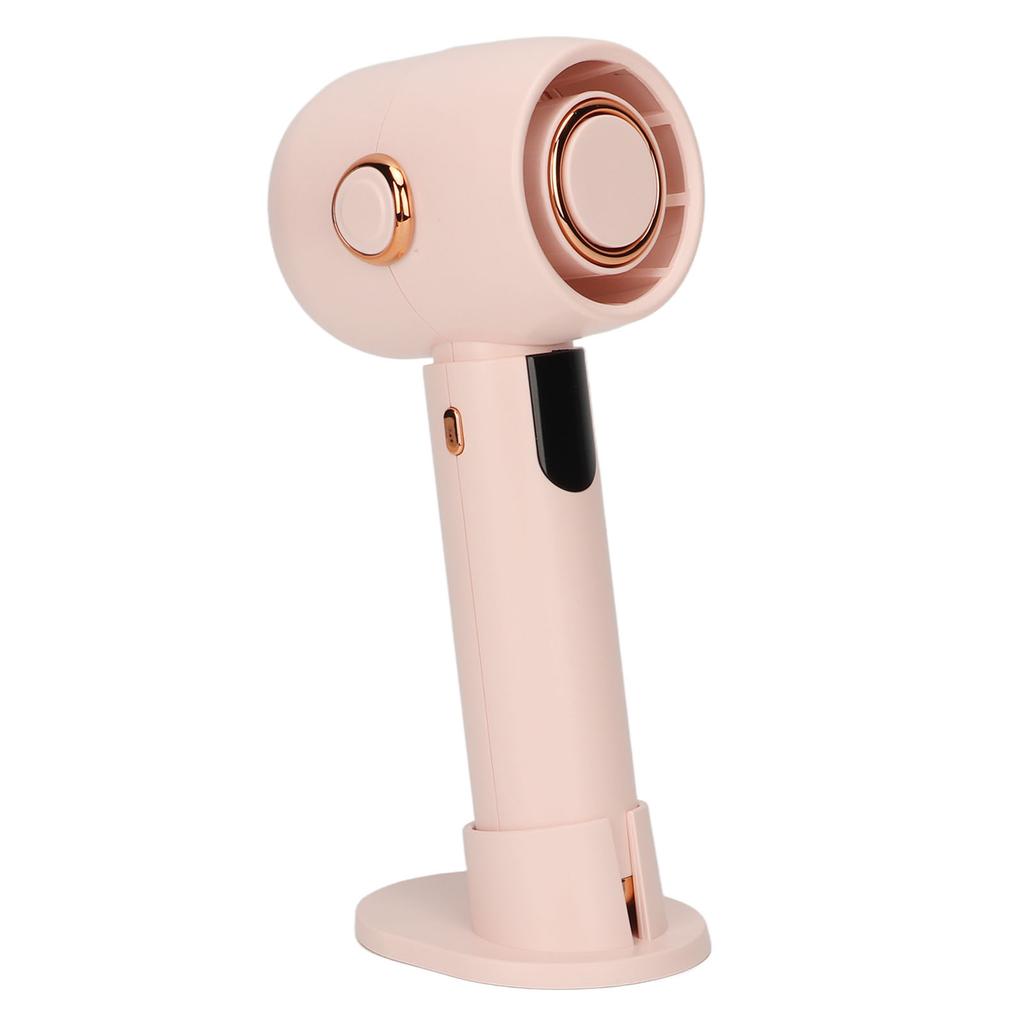 Smart Digital Display Handheld Fan Leafless Silent Small Turbine Fan Pocket Portable USB Electric Fan for Desktop