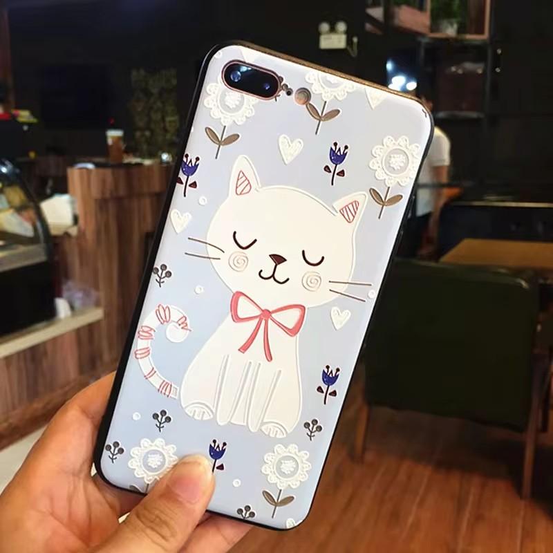 For Honor 200 / 200 Lite / 200 Pro Case 3D Flower Relief Silicone Emboss Covers for Huawei Honor 200 Pro Cases Soft Cute Cartoon