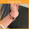 Weihnachts-DIY-Perlenarmband mit Weihnachtsmann, Baum, Schneeflocke für Frauen, Geschenk